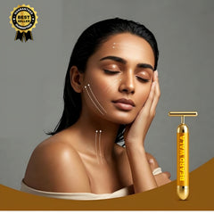 24K Gold Facial Massage Electric Roller Multi-Purpose ( Buy 1 Get 1 Free )