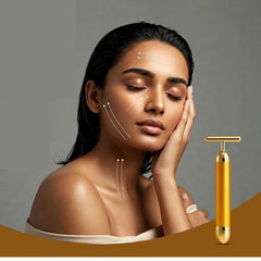 24K Gold Facial Massage Electric Roller Multi-Purpose ( Buy 1 Get 1 Free )